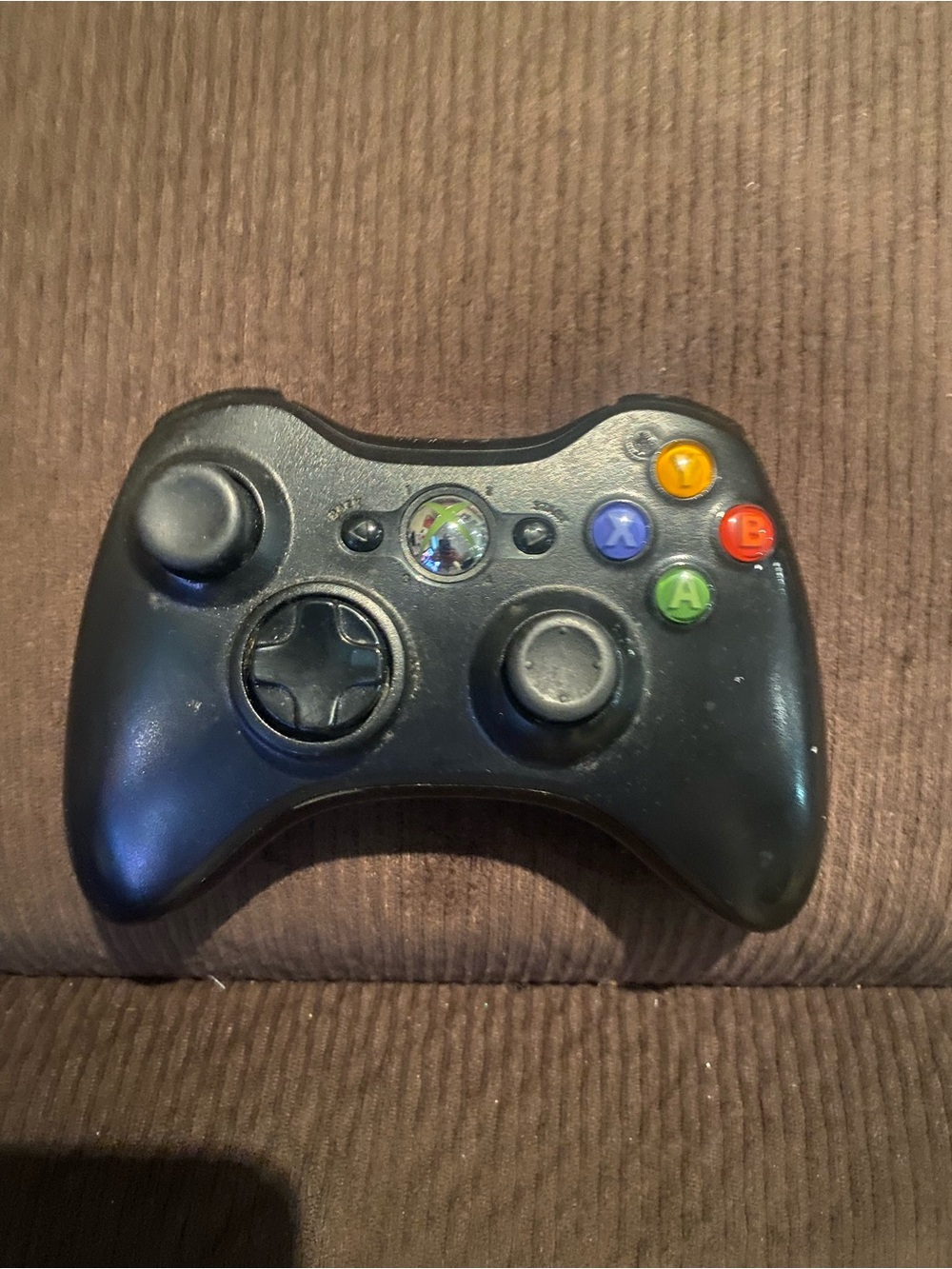 Official Microsoft Xbox 360 Black Wireless Controller!
